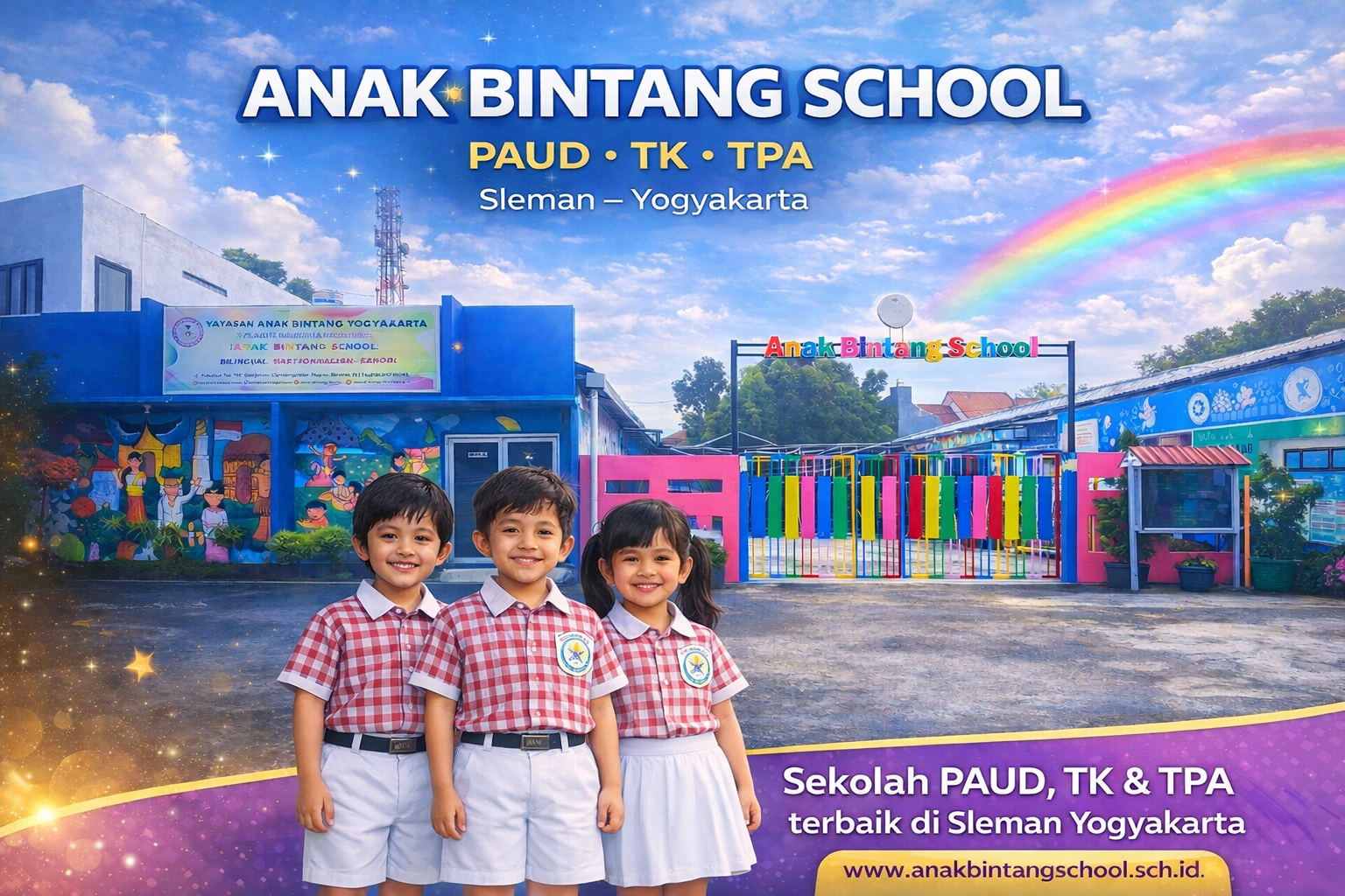 Gedung dan lingkungan belajar Anak Bintang School Yogyakarta