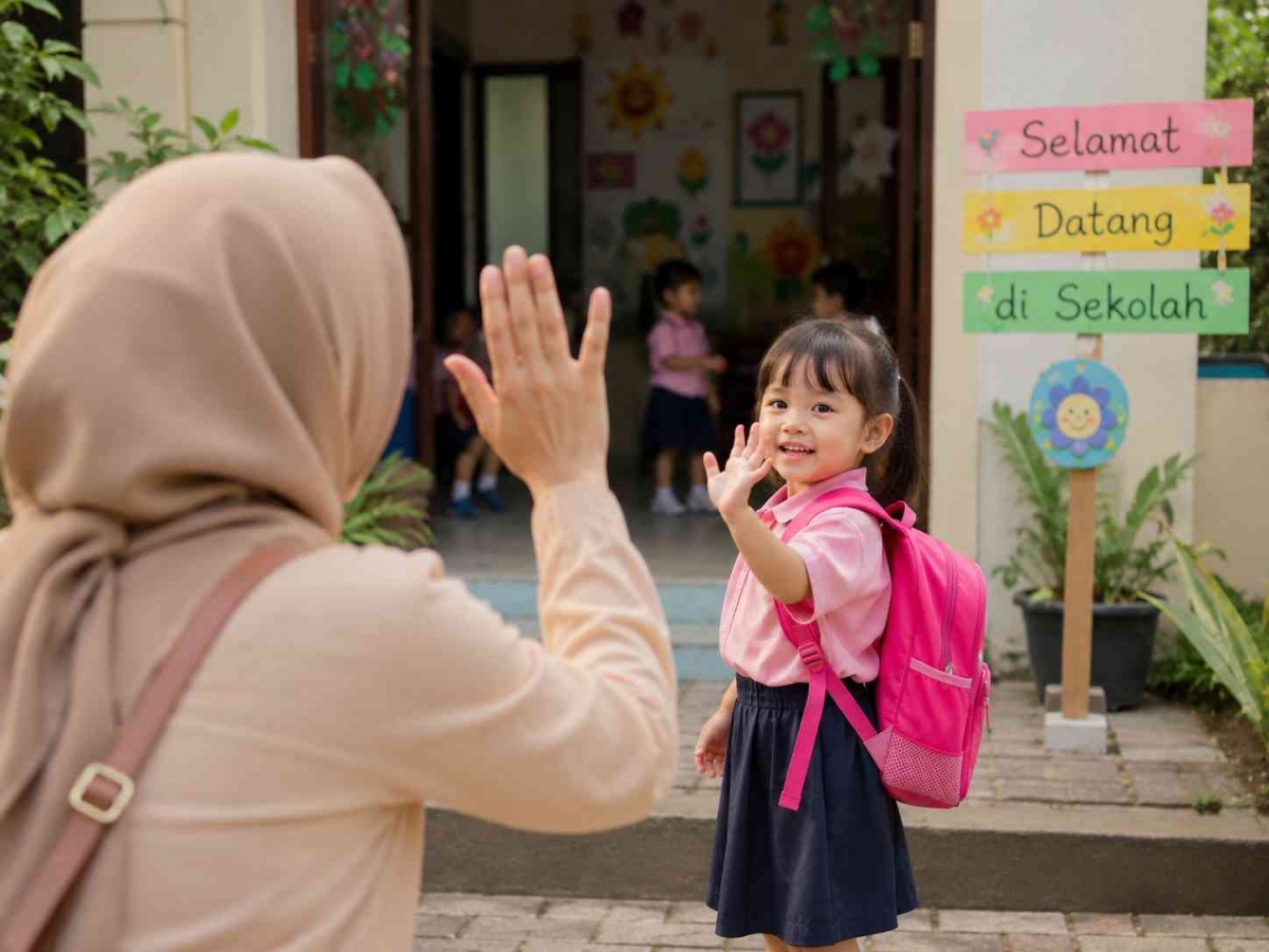 Tangisan di Hari Pertama Sekolah, Siapa yang Sebenarnya Sedang Belajar?