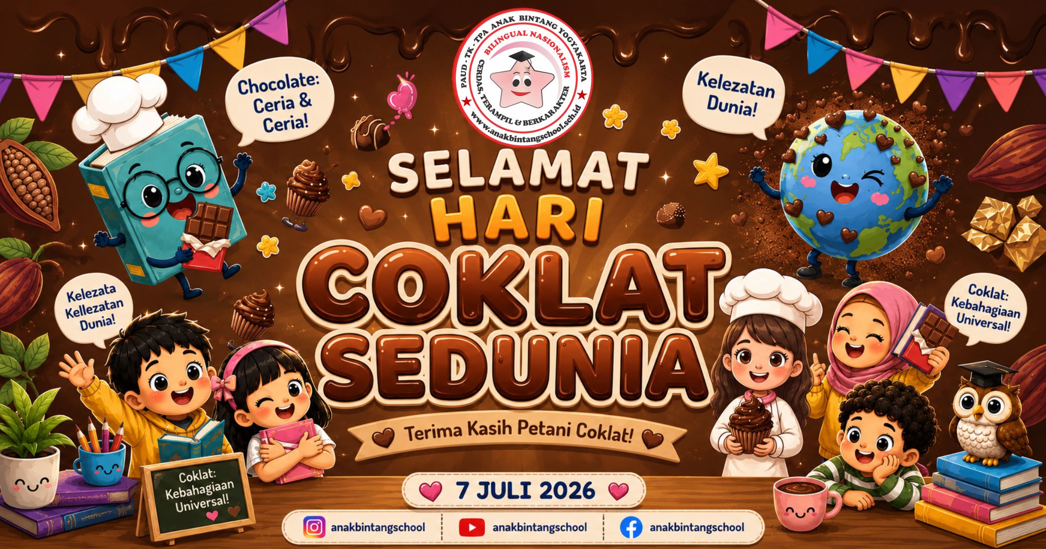 🍫 Selamat Hari Coklat Sedunia 2026! Manisnya Cokelat, Manisnya Kebersamaan